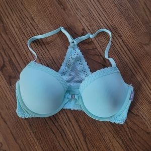 Aerie raceback front closure bra